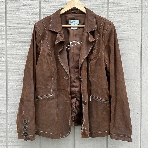 Bradley Bayou Women’s Vintage Brown Leather Jacket - Picture 1 of 16